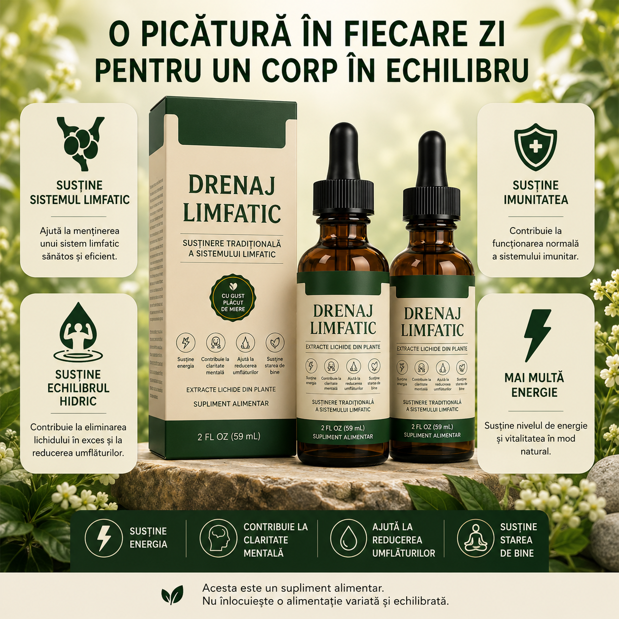 Picături de Drenaj Limfatic Eficiente